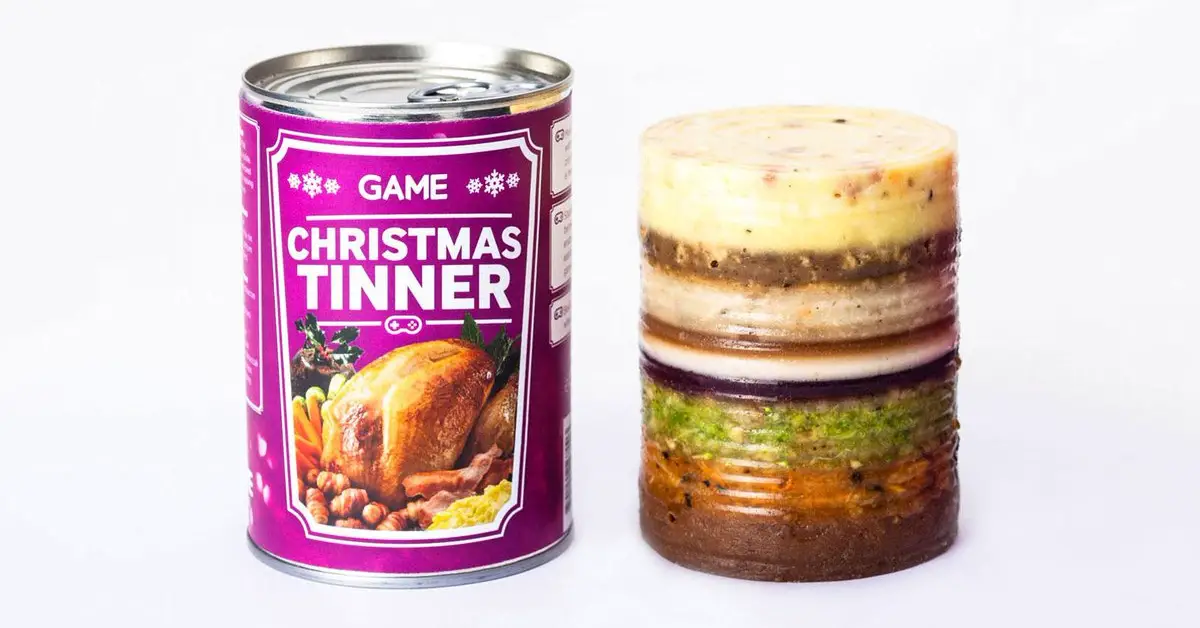 The Christmas Tinner A Full Christmas Dinner In A Single Can